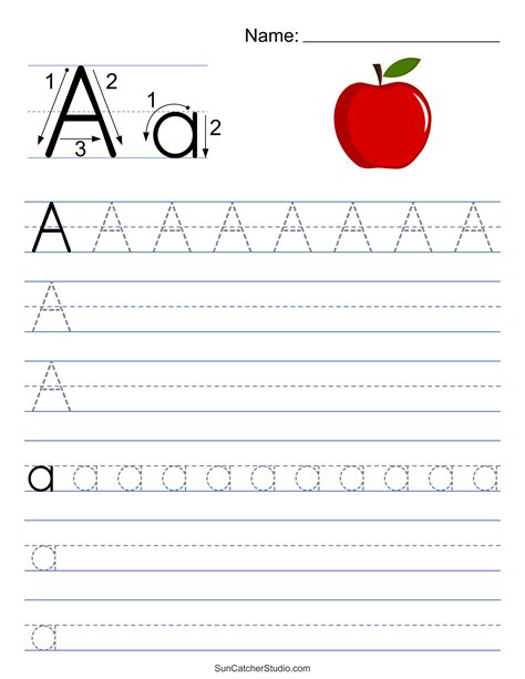 Tracing Alphabet Letters (Printable Handwriting Worksheets).